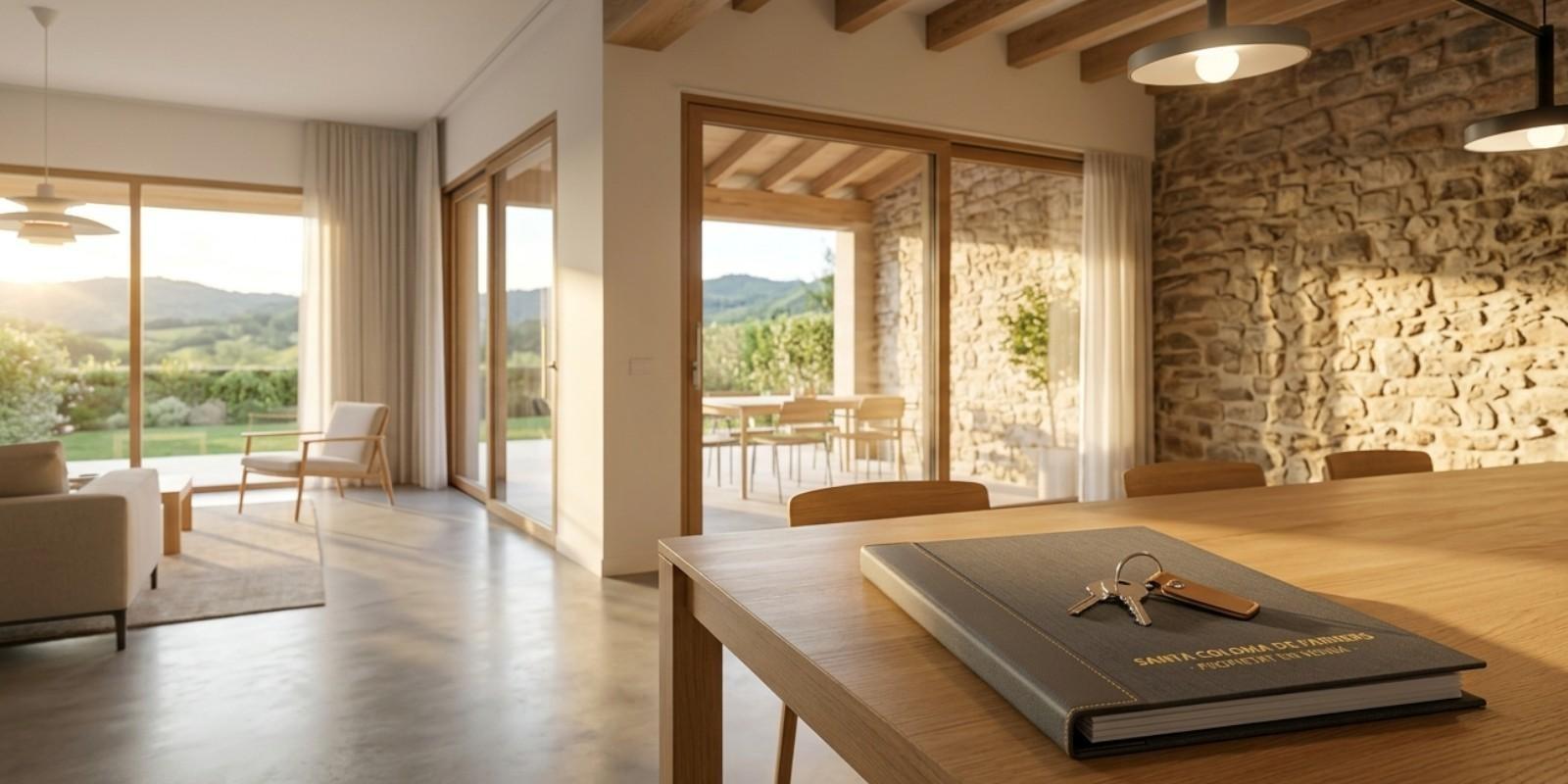 Casa perfectamente preparada, documentada y ordenada para su venta en Santa Coloma de Farners, reflejando la importancia de presentar el inmueble como un activo premium.