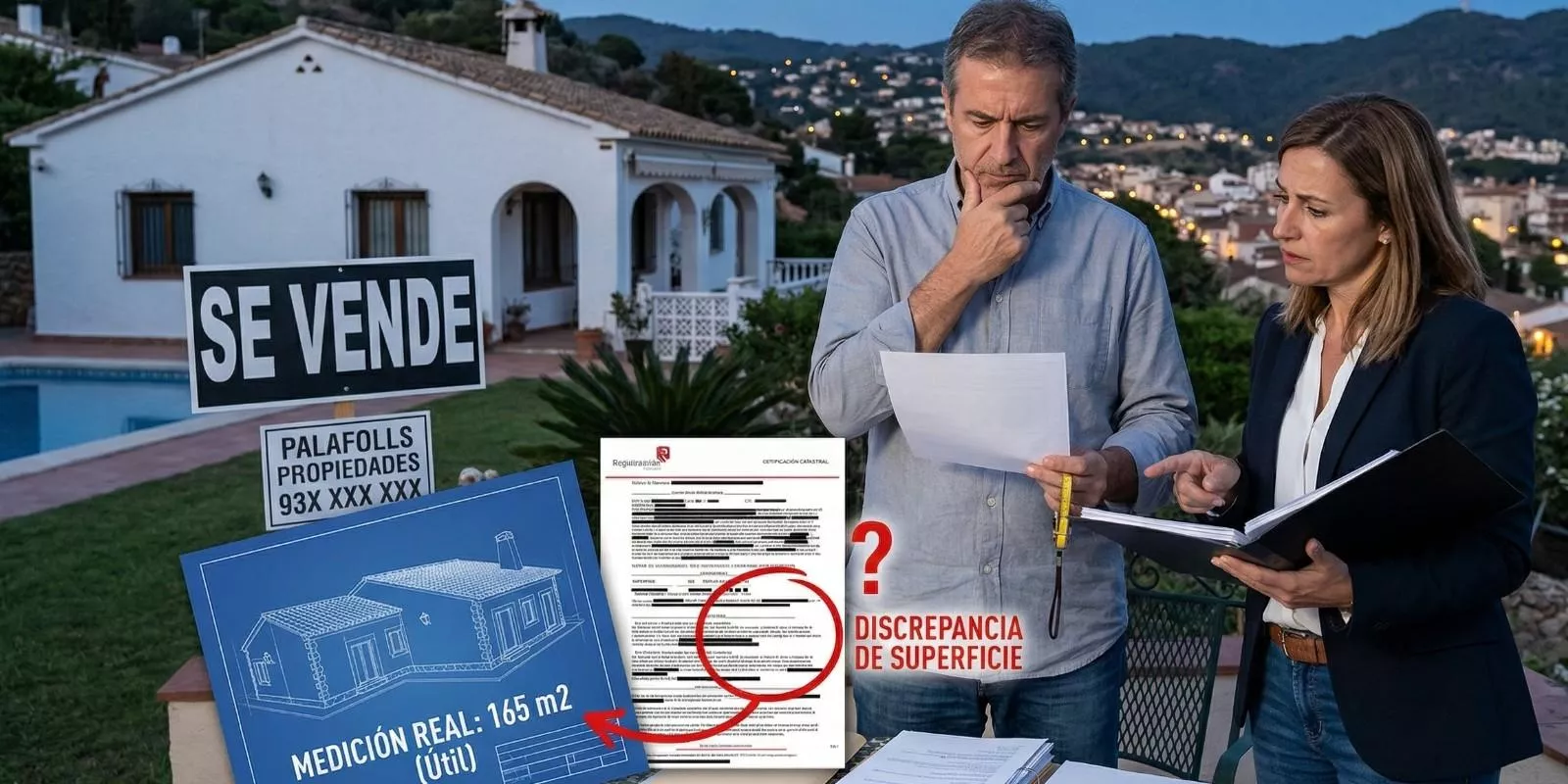 Vender casa con discrepancias de metros cuadrados